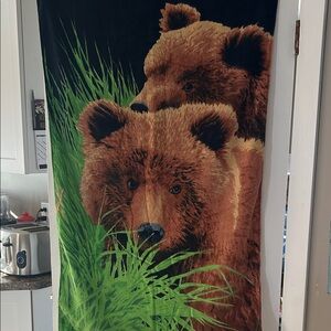 Vintage Bear Print Beach Towel New!
